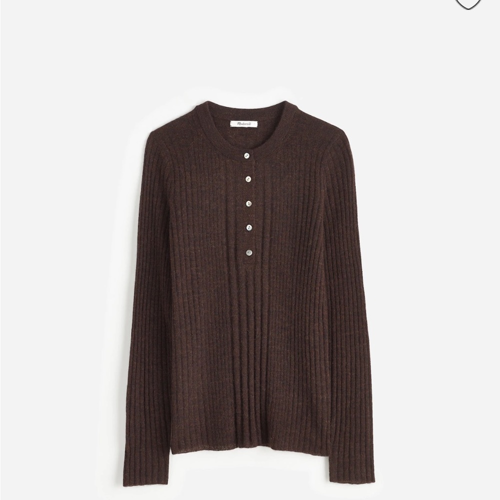 Madewell Brown Ribbed Sweater
